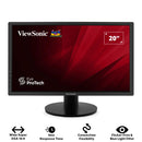 ViewSonic VA2025-H 20" WSXGA (1600x900) 60Hz 5ms GTG TN Technology Home & Office Monitor with Tilt Adjustment