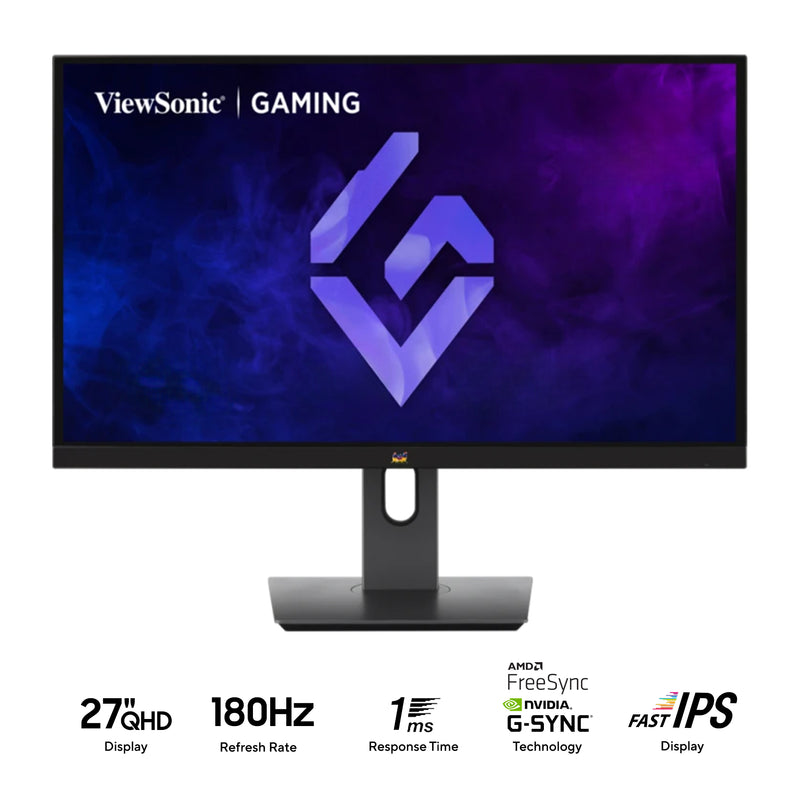 ViewSonic VX2758A-2K-PRO-4 27" QHD (2560x1440) 180Hz 1ms MPRT Fast IPS Gaming Monitor with Tilt, Height, Swivel & Pivot Adjustment