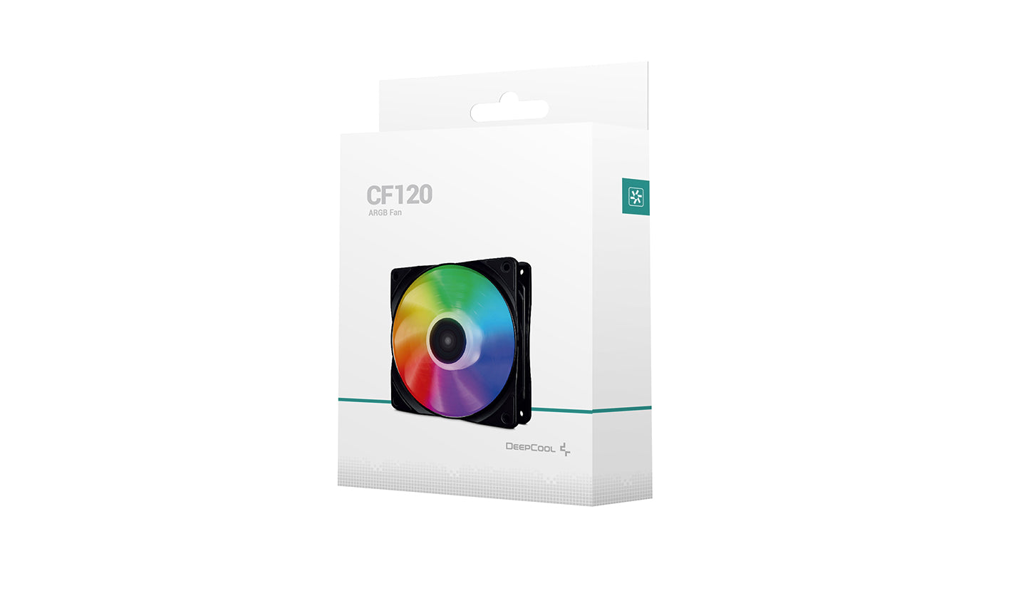 Deepcool CF120 Motherboard Controlled 120MM Addressable RGB LED Case Fan
