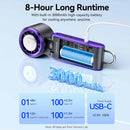 Vention Handheld Foldable High-Speed Cooling Fan (White, Black/Purple) (PBCW0, PBDV0)