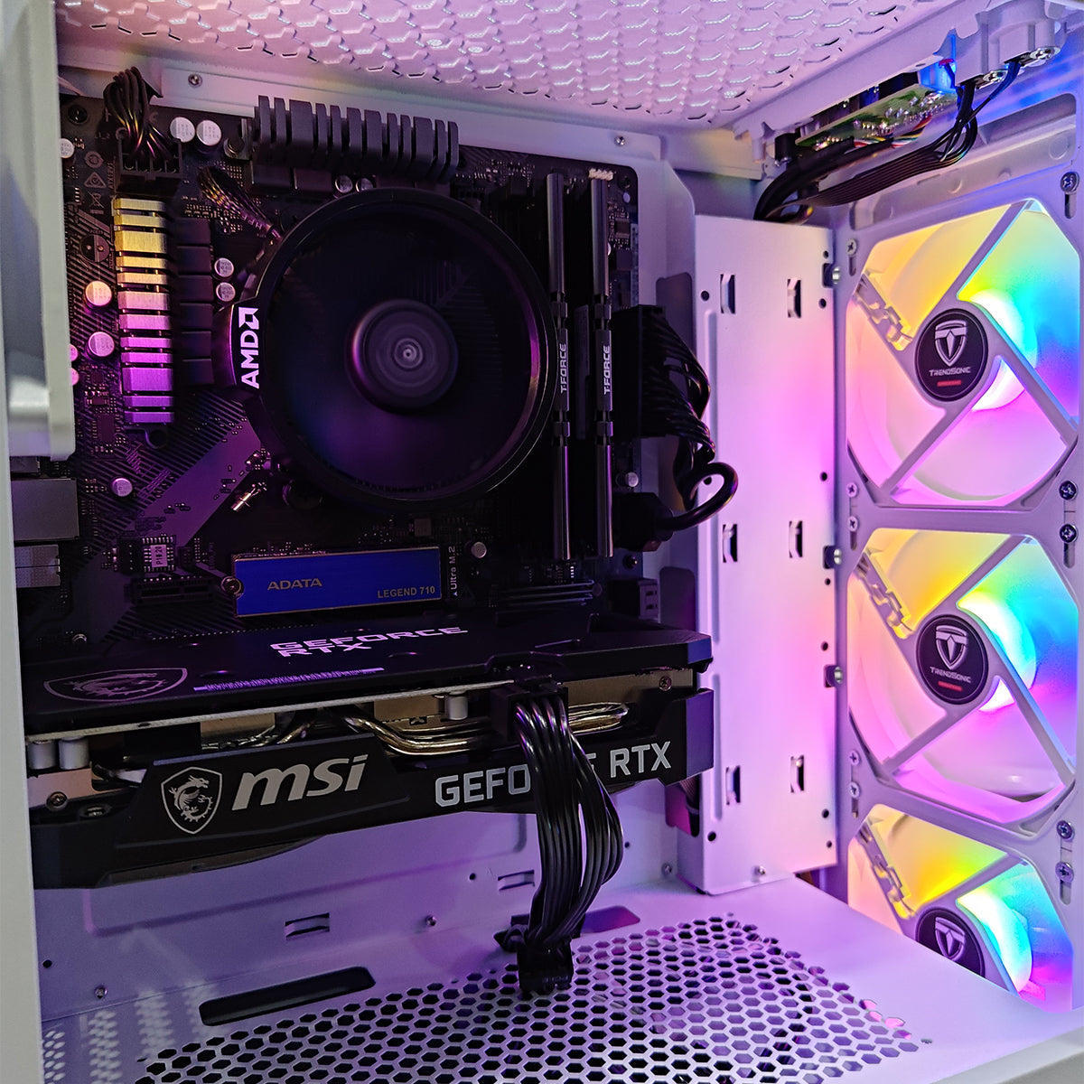 Alpha Hermes White Desktop Gaming PC