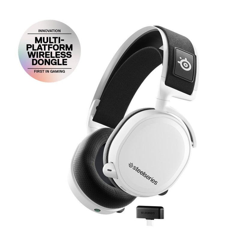 Steelseries Arctis 7+ Lossless Wireless Gaming Headset (White) (PN61461)