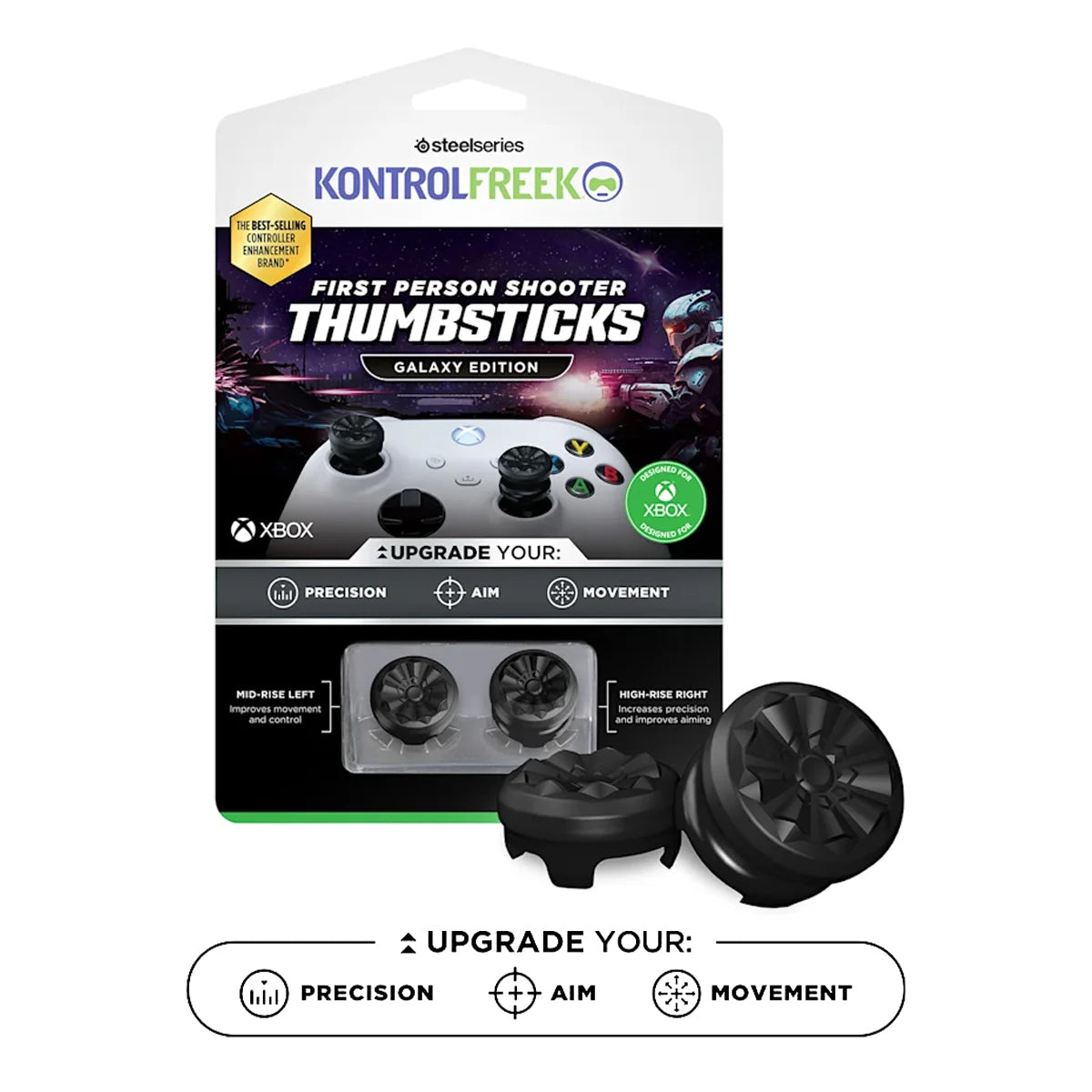 SteelSeries Kontrolfreek First Person Shooter Thumbsticks Galaxy Edition for Xbox (6200-XBX)
