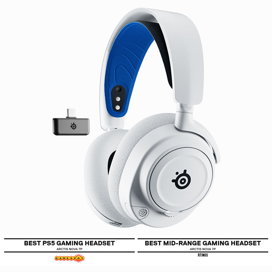 Steelseries Arctis Nova 7P Wireless Gaming Headset (White) (PN61561)