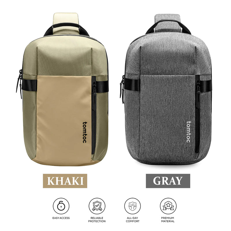 Tomtoc Navigator-T24 Sling Bag - 7L (Khaki, Gray) (T24M1K1, T24M1G3)