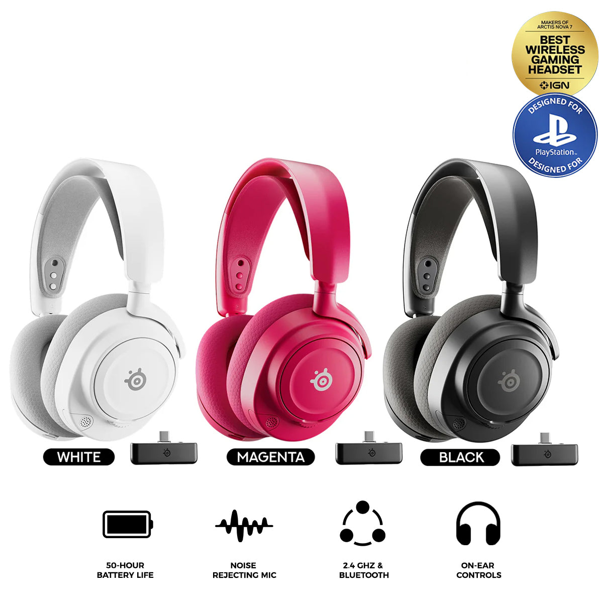 SteelSeries Arctis Nova 7P Gen 2 Wireless Gaming Headset for Playstation | DataBlitz