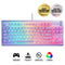 SteelSeries Apex 3 TKL RGB Water & Dust Resistant Whisper Quiet Switches Gaming Keyboard (Lavender) (PN64940)