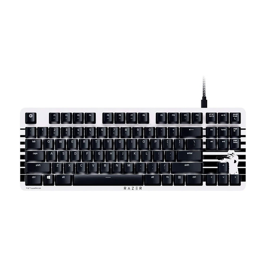 White Razor Silent Keyboard Roll over image to zoom in