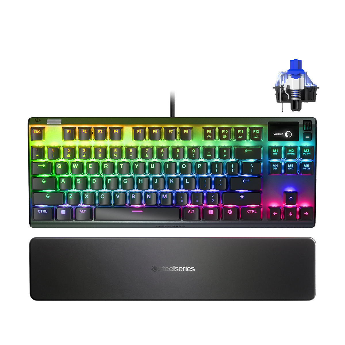 Steelseries Apex 7 TKL Mechanical Gaming Keyboard PC/Mac/Xbox One/PS4 (Blue Switch) (PN64758)