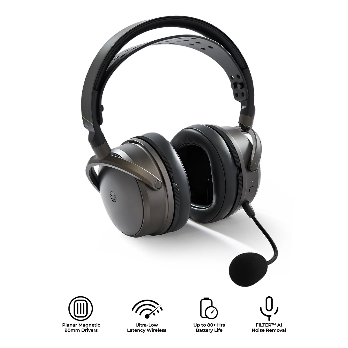 Audeze Maxwell 2 Wireless Planar Magnetic Headset for PC / Mac / Playstation / Switch / Mobile