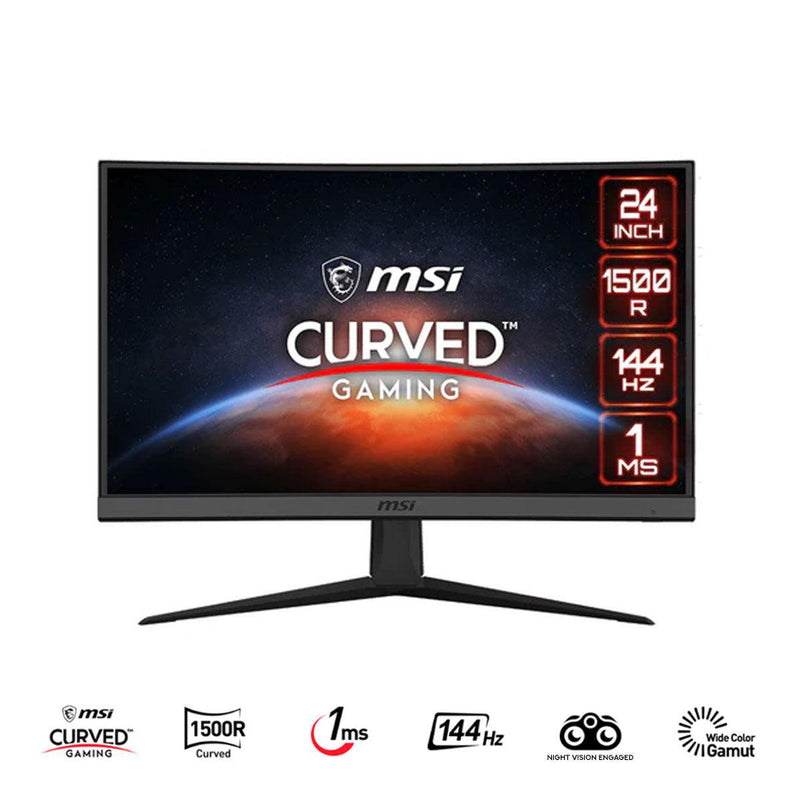 MSI Optix G24C6 23.6 Inch Curved Gaming Monitor (Black)
