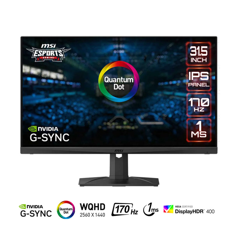 MSI MAG321QR-QD 31.5" FLAT IPS 170HZ 1MS 2560X1440 WQHD G-SYNC, Freesync Premium Esports Gaming Monitor