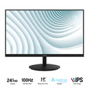 MSI Pro MP242A 24" FHD (1920x1080) 100Hz 1ms MPRT IPS Business Productivity Monitor