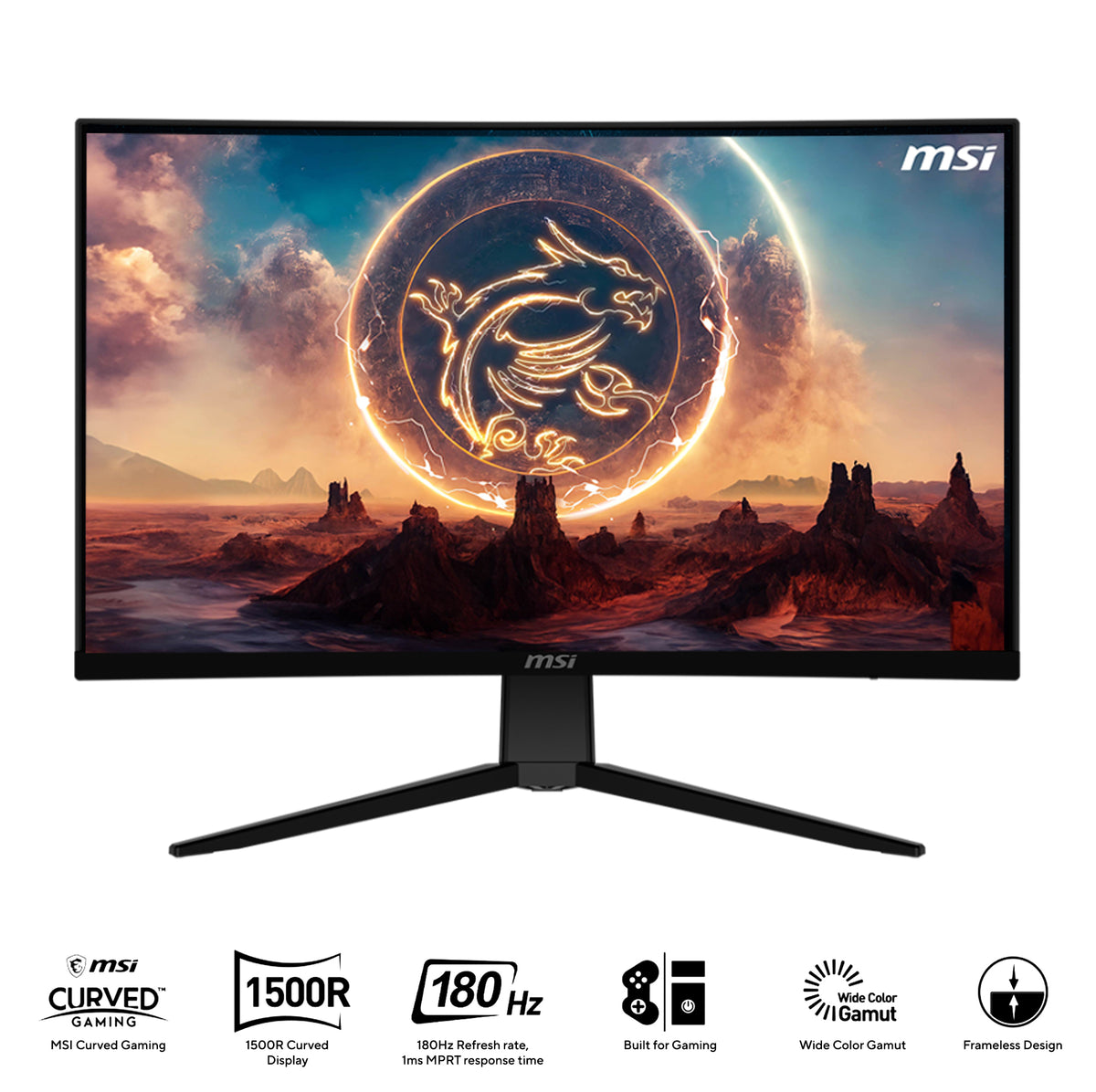 MSI G2422C 23.6 (1920X1080) FHD 180HZ 1MS (MPRT) Curved Gaming Monitor