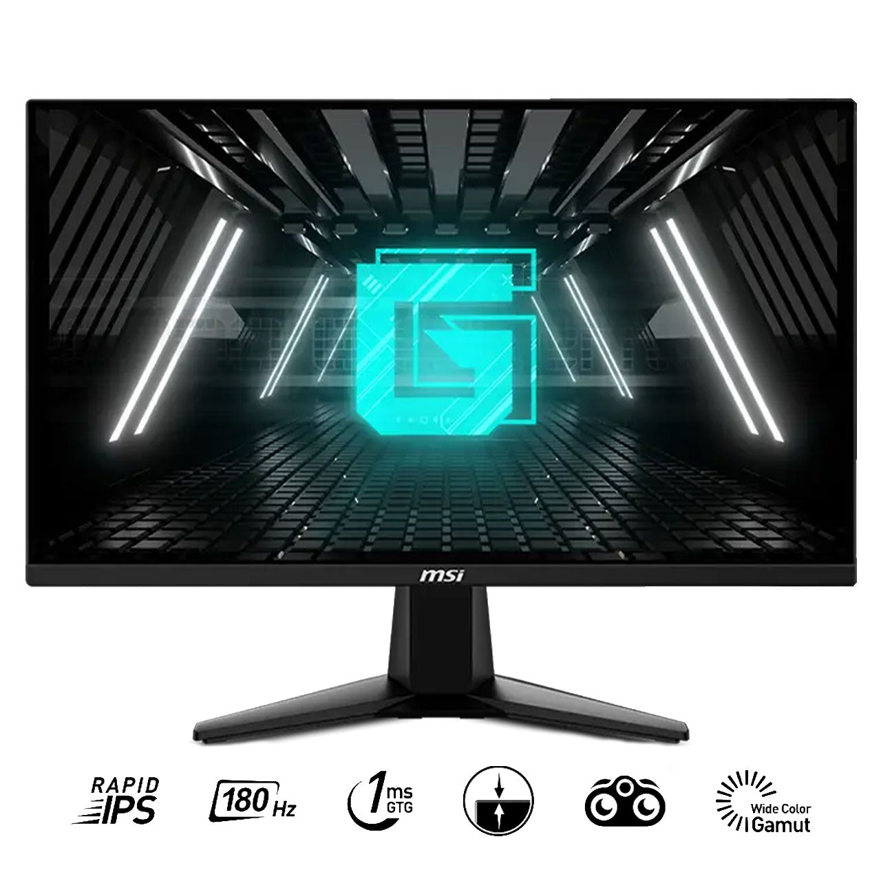 MSI G255F 24.5" (1920X1080) FHD Rapid IPS 180Hz 1ms GTG Gaming Monitor (Black)