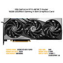 MSI GeForce RTX 4070 Ti Super 16GB GDDR6X Gaming X Slim Graphics Card