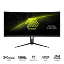 MSI MAG 342CQR E2 34" UWQHD (3440x1440) 180Hz 1ms MPRT VA Curved Gaming Monitor