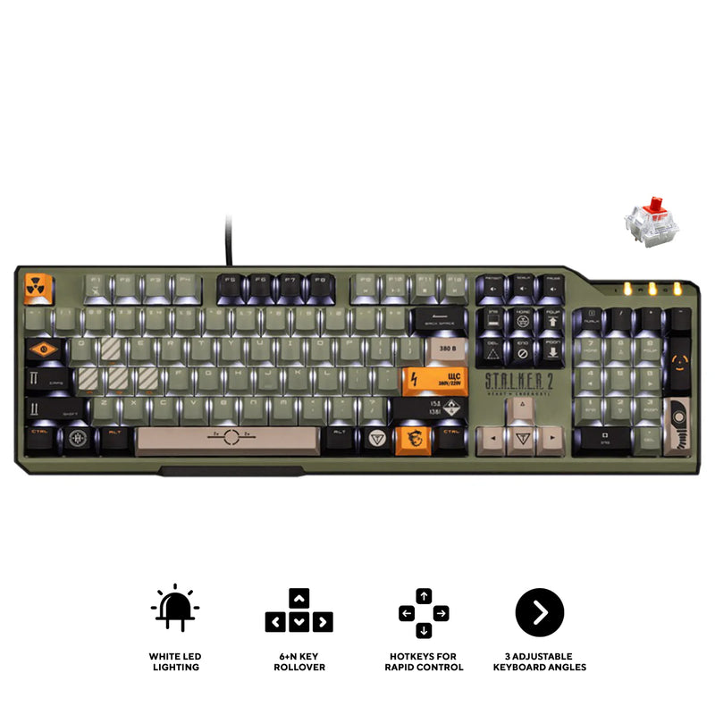MSI Vigor GK41 Stalker 2 Ed. Wired Gaming Keyboard (Kailh Red Mechanical Switches)