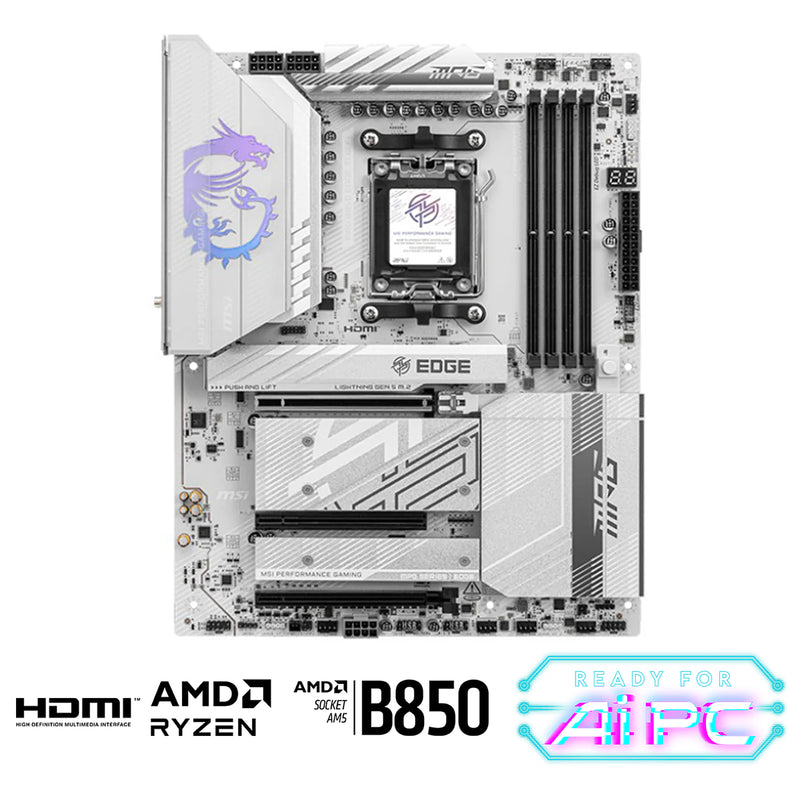 MSI MPG B850 Edge TI WiFi DDR5 AM5 Motherboard