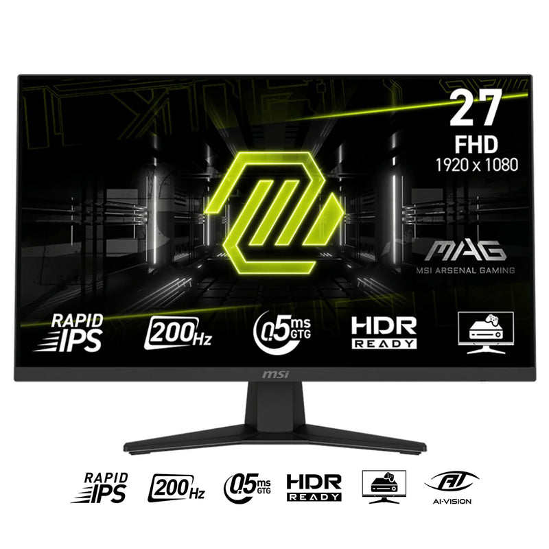 MSI MAG 274F 27" FHD (1920x1080) 200Hz 0.5ms GTG Rapid IPS Adaptive Sync Gaming Monitor