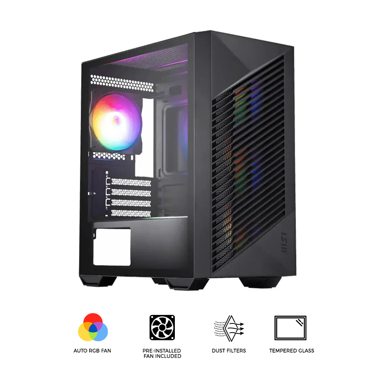 MSI PRO FORGE M050A Mini Tower Gaming Case