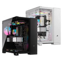 Corsair 6500X Tempered Glass ATX Mid-Tower Dual Chamber PC Case (Black, White)