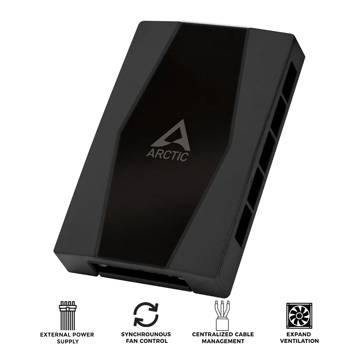 Arctic Case Fan Hub - 10-Port PWM Fan Hub with SATA Power (ACFAN00175A)