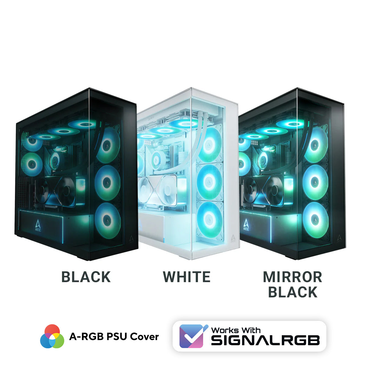 Arctic Xtender VG Tempered Glass Side Panel Premium E-ATX PC Case Vertical GPU Mounting