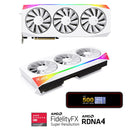 XFX Mercury AMD Radeon RX 9070 XT OC Gaming Ed. with RGB 16GB GDDR6 Graphics Card (White) (RX-97TRGBBW9)