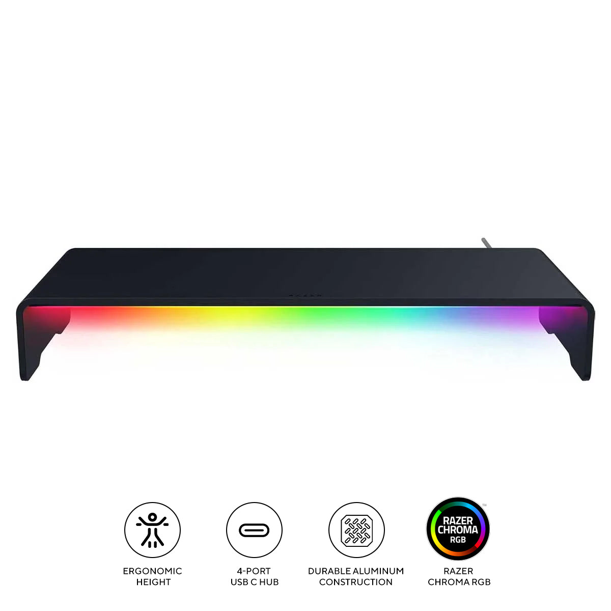Razer Monitor Stand Chroma - Aluminum With 4-Port Hub