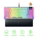 Razer BlackWidow V4 75% Hot-Swappable Mechanical Gaming Keyboard (Orange Switches) (Phantom White)