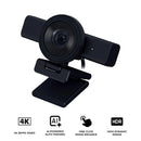 Razer Kiyo V2 4K 30 FPS AI Webcam for Creators (Black)