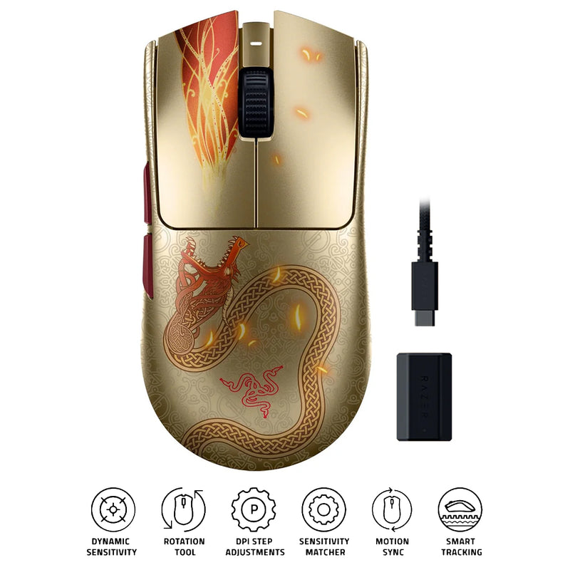 Razer Viper V3 Pro Ultra-Lightweight Hyperspeed Wireless Symmetrical Esports Mouse (Counter-Strike 2 Ed.)