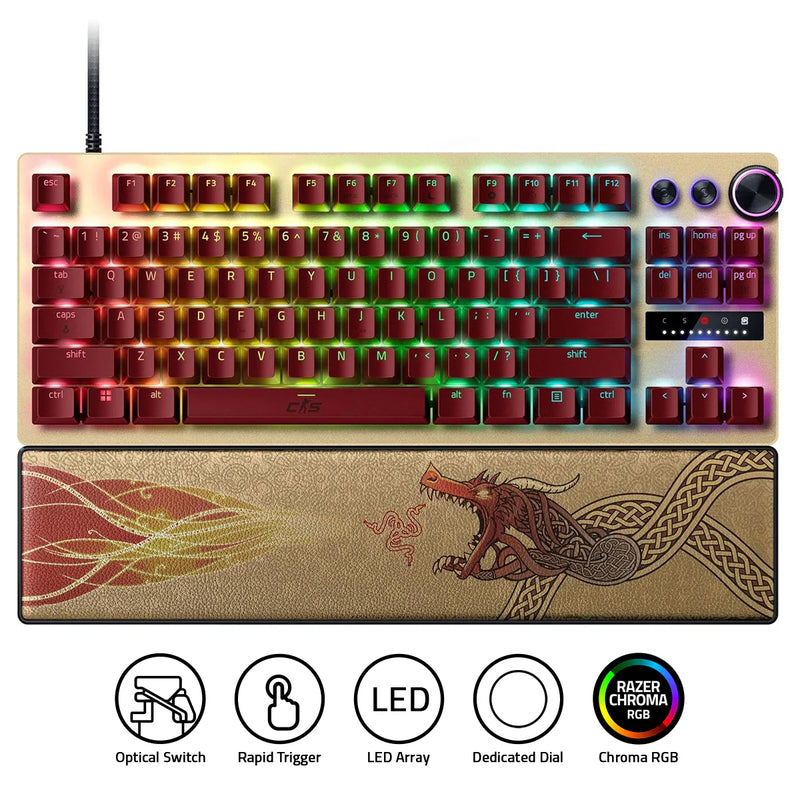 Razer Huntsman V3 Pro Tenkeyless Analog Optical Esports Keyboard (Counter-Strike 2 Ed.)