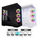 Lian Li Vector V100R Mid-Tower Case (Black, White) (G99.V100RX.01, G99.V100RW.00)