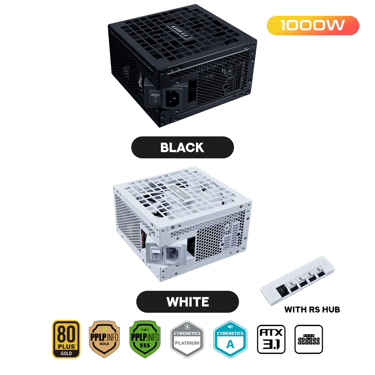 Lian Li RS1000G ATX 3.1 1000W 80+ Gold