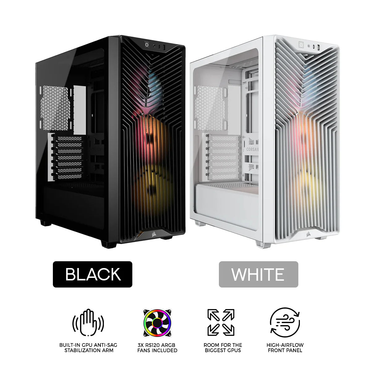 Corsair 3200D RS ARGB Mid-Tower ATX PC Case | DataBlitz