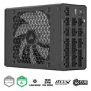 Corsair HXI Series HX1500i 1500W ATX Cybentics Platinum Ultra-Low Noise Fully Modular Power Supply