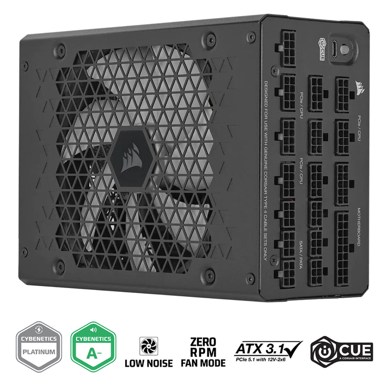 Corsair HXI Series HX1500i 1500W ATX Cybentics Platinum Ultra-Low Noise Fully Modular Power Supply