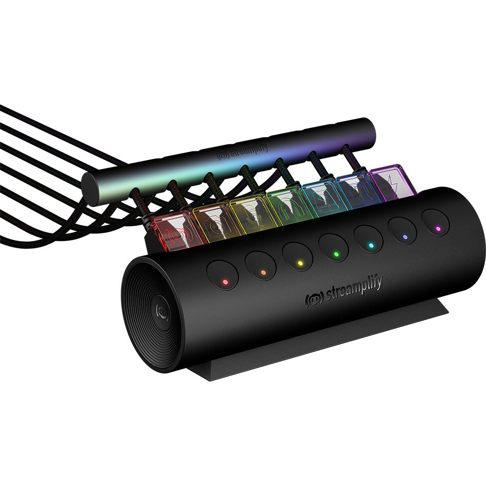 Streamplify Hub CTRL 7 7-Port RGB 3.0 USB Hub (Black)