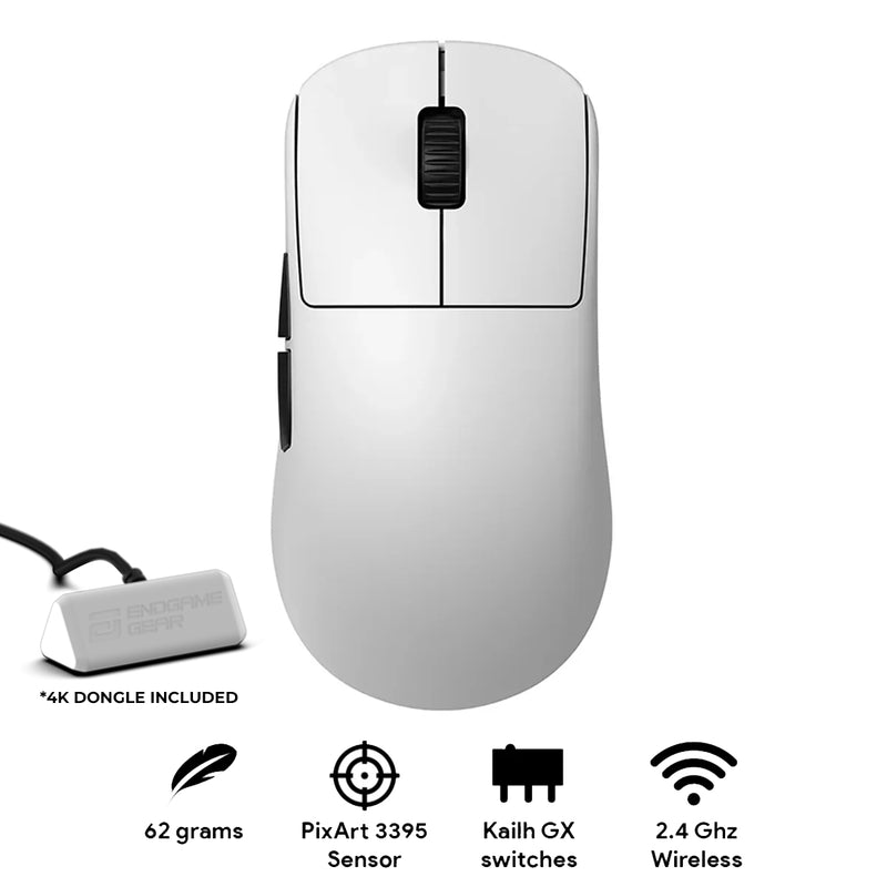 endgame gear op1w 4k Endgame Gear OP1w 4K Wireless Gaming Mouse (Dark Frost, White Frost, B