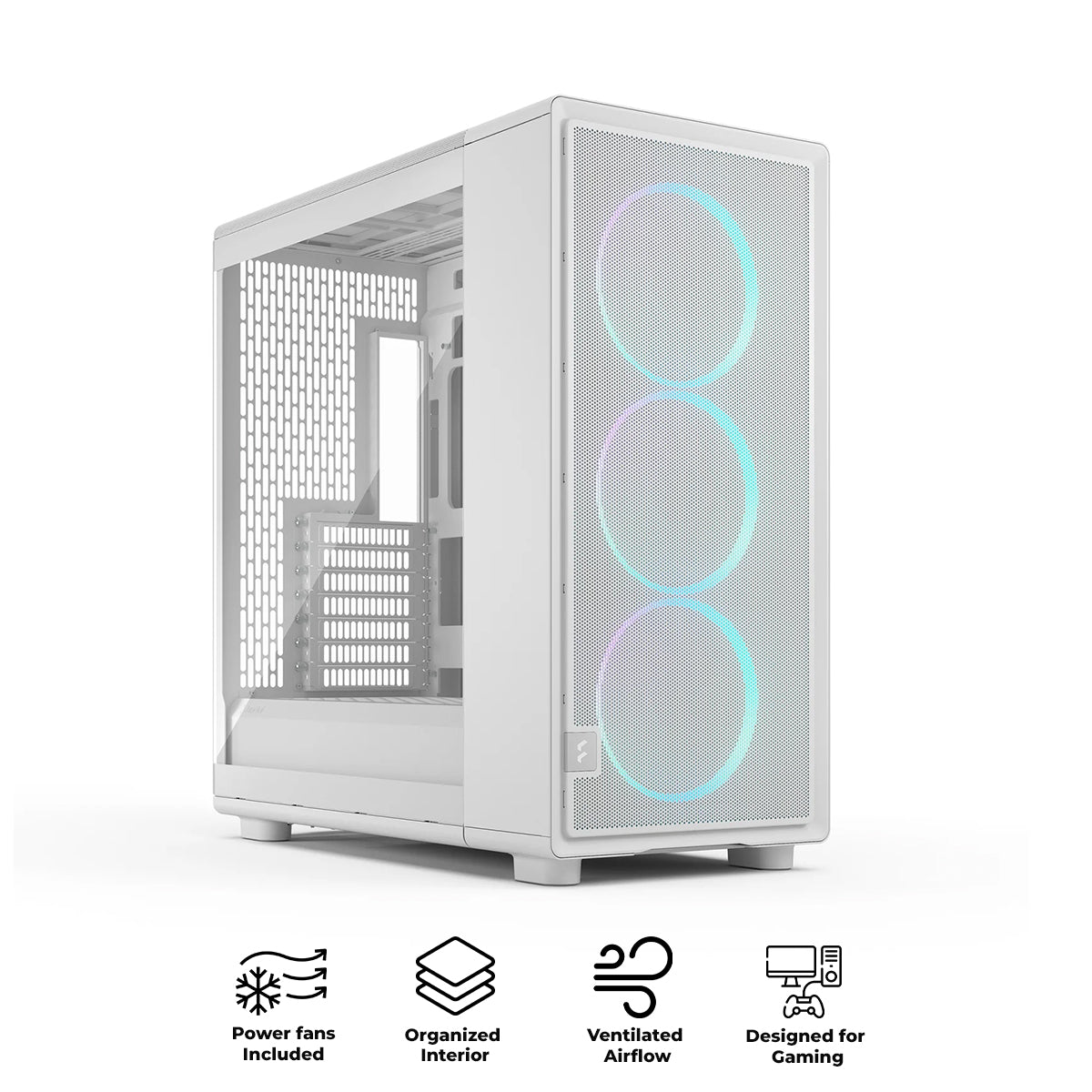 Fractal Design Epoch XL Computer Case (RGB White TG Clear Tint) (FD-C-EPO1X-05)