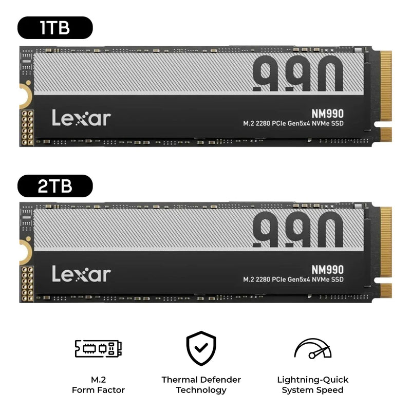 Lexar NM990 M.2 2280 PCIe Gen5x4 NVMe SSD
