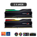 G.Skill Trident Z5 Neo RGB 128GB (2x64GB) DDR5 6000 MT/s CL34-44-44-96 1.35V AMD EXPO Desktop/Intel XMP Memory (Matte Black) (F5-6000J3444F64GX2-TZ5NR)