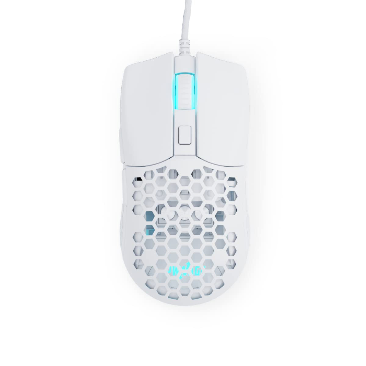 PWNAGE Ultra Custom Symm 2 Wired RGB Gaming Mouse Honeycomb Sides (White) (W-UC-S-2-H-W)