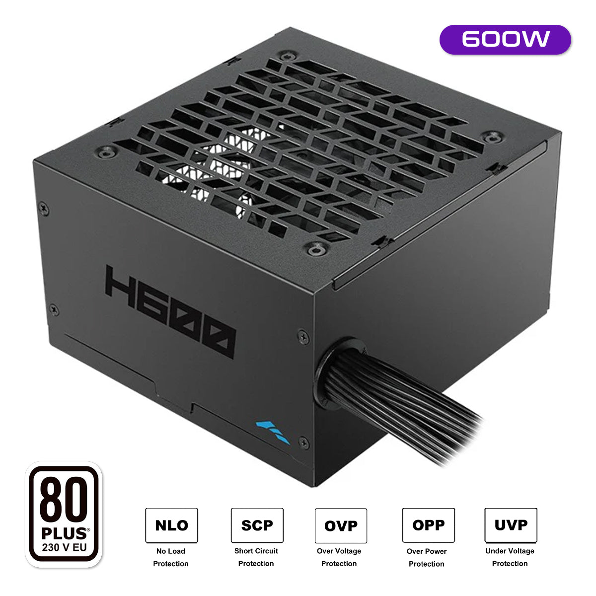 Sama H600 600W 80+ ATX 2.5 Non-Modular Power Supply