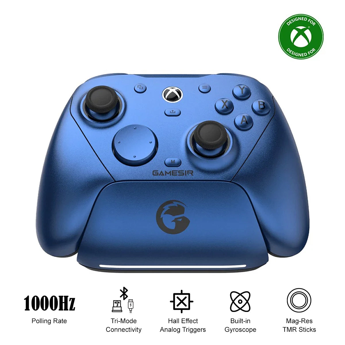 GameSir G7 Pro Tri-Mode Wired/ Wireless Gaming Controller for Xbox / Mobile / PC (Metallic Blue)