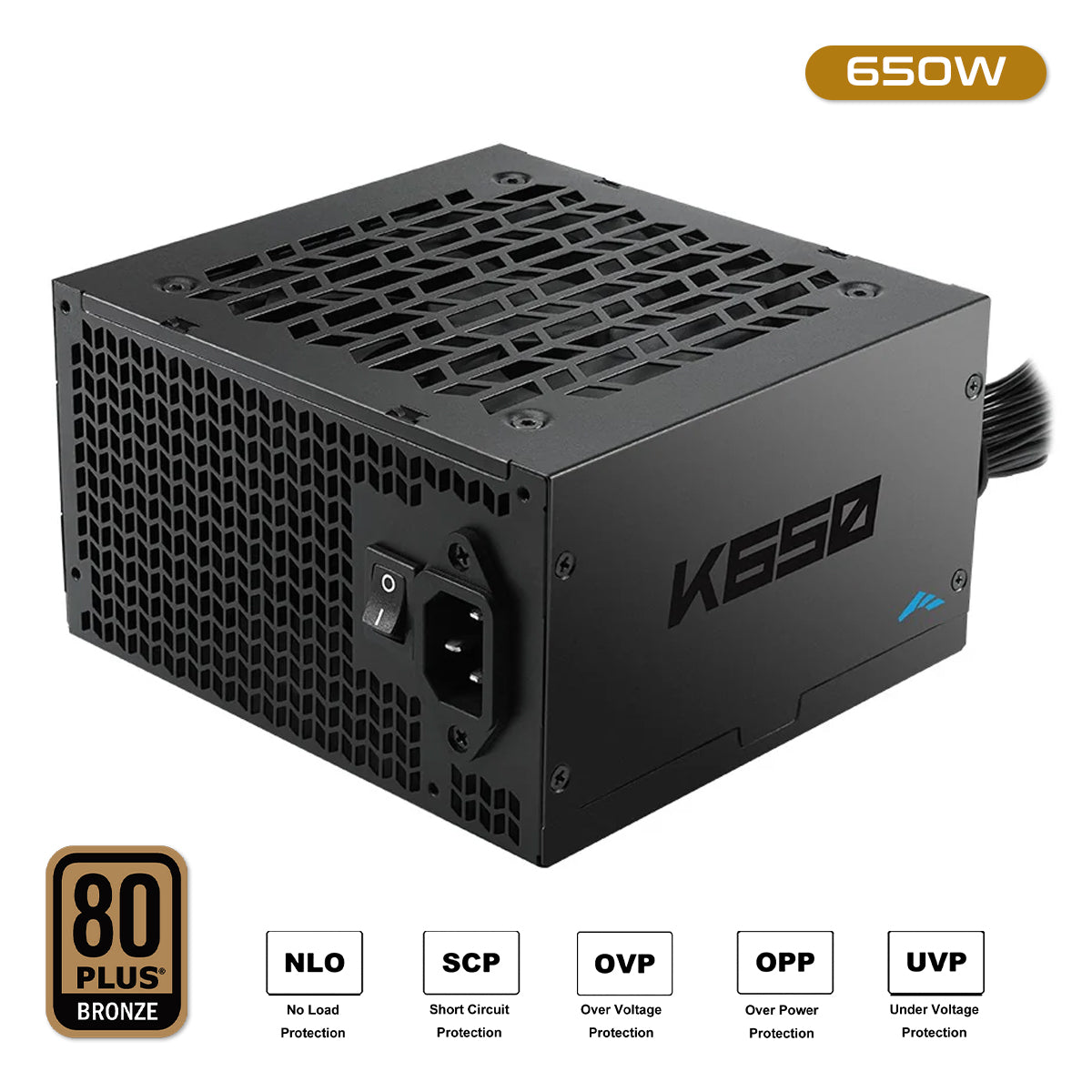 Sama K650 650W 80+ Bronze ATX 2.52 Non-Modular Power Supply