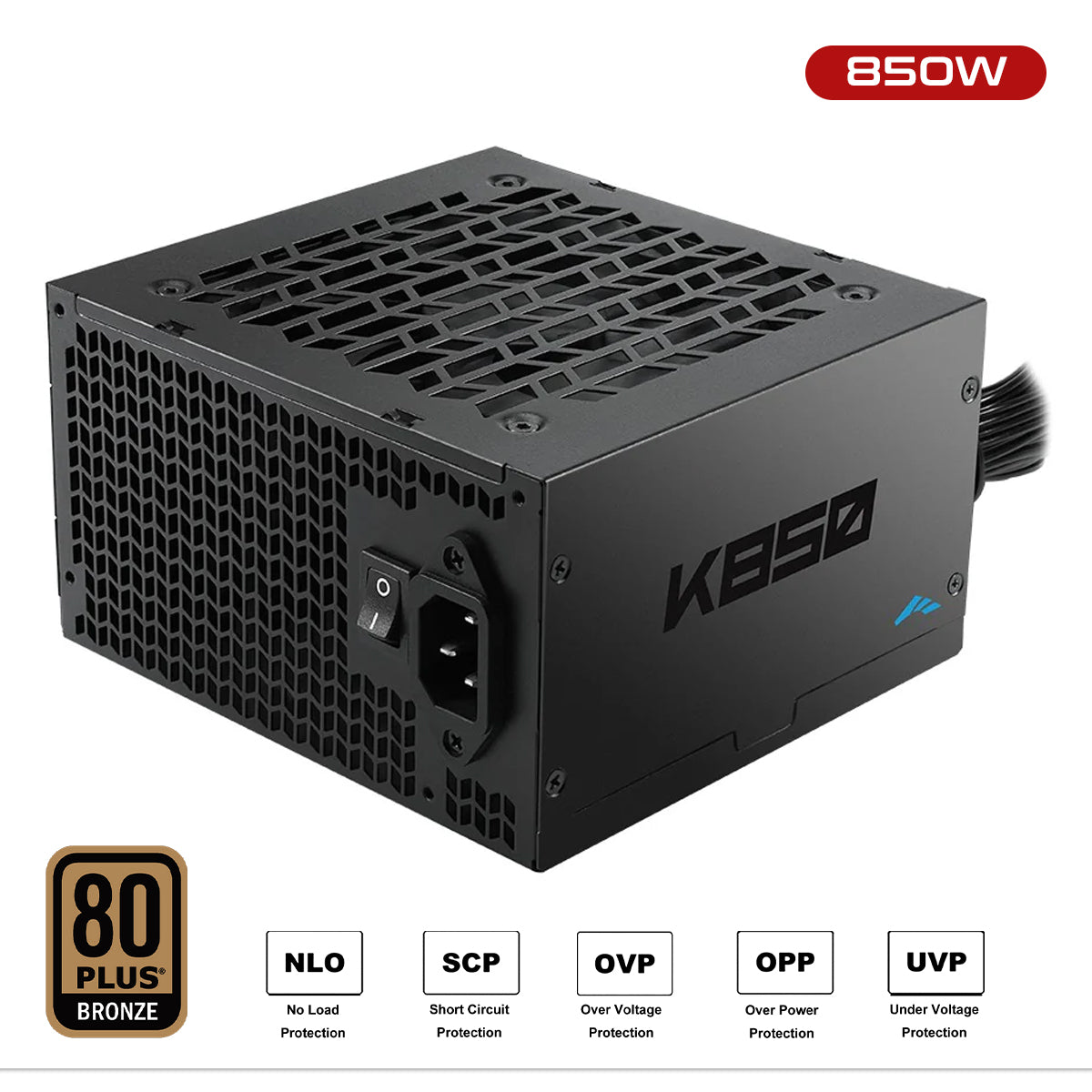 Sama K850 850W 80+ Bronze ATX 2.52 Non-Modular Power Supply