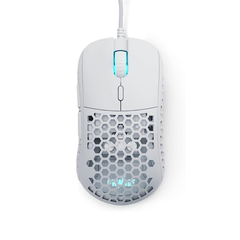 PWNAGE Ultra Custom Symm Wired RGB Gaming Mouse Honeycomb Sides (White) (W-UC-S-H-W)